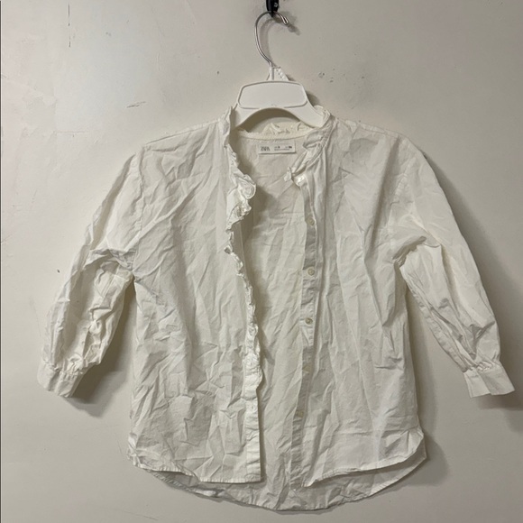Zara Other - Kids White Button-Up Shirt